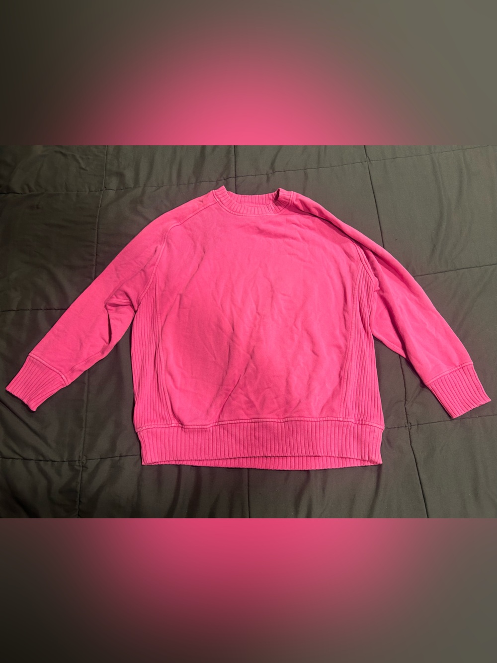 aerie Hot Pink Crewneck Sweatshirt